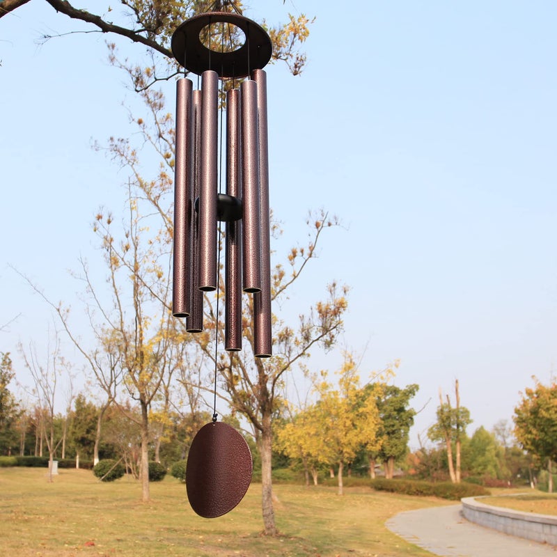 Loving Basso Sympathy Wind Chimes for Outside Deep Tone,45 in Large Windchimes Tuned Deep Tones Memorial Gift for Mom Dad Grandma Loved One,Sympathy Gift Wind Chimes for Garden Patio Hanging DÃ©corï¼ŒBronze - Image 5